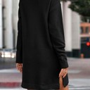  Love Kuza Turtleneck Cozy Sweater Dress