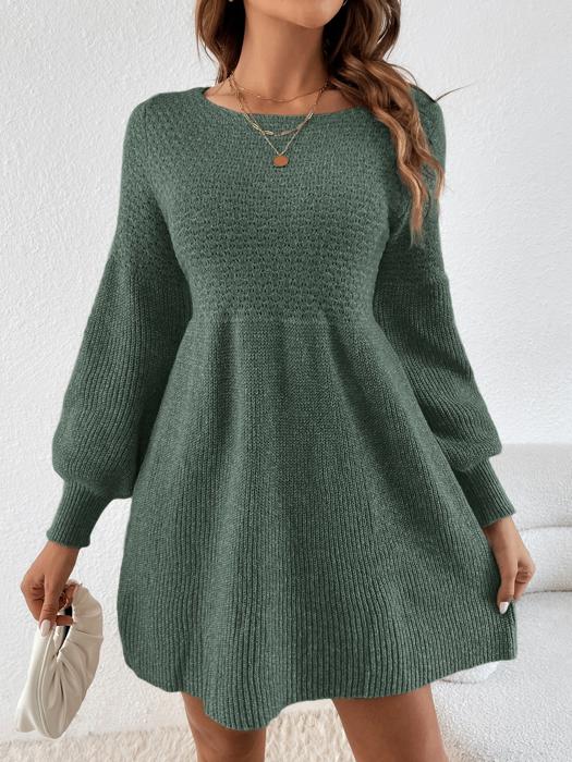 Love Kuza - Emerald Grace Knit Dress