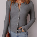  Love Kuza - Glimmer Thread Button Top