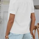  Love Kuza Ruffle Charm Seersucker Blouse