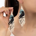  Very Carrot Handmade Raven Spirit Fringe Earrings