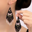  Very Carrot Handmade Midnight Flutter Fringe Earrings