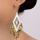  Very Carrot Handmade Boho Diamond Fringe Earrings