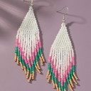  Very Carrot Handmade Sunset Bloom Fringe Earrings