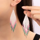  Very Carrot Handmade Sunset Bloom Fringe Earrings