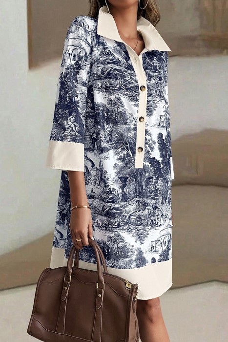 Love Kuza Château Stroll Shirt Dress