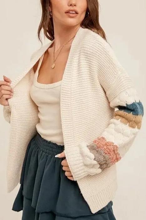 Love Kuza Bubble Stitch Bliss Cardigan