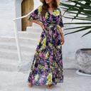  Love Kuza Garden Glow Maxi Wrap Dress