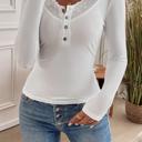  Love Kuza Lace Elegance Ribbed Top