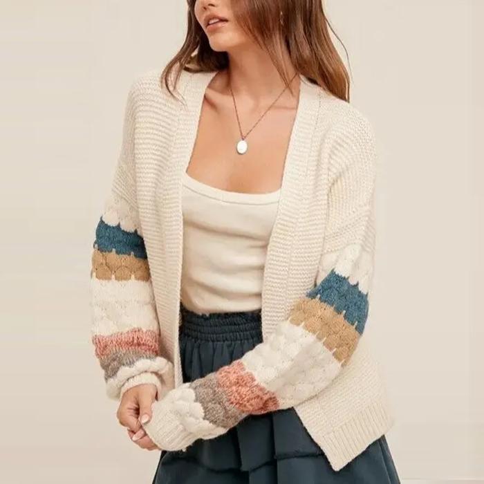 Love Kuza Bubble Stitch Bliss Cardigan