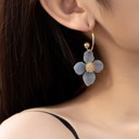  Very Carrot Floral Charm Hoop Earrings