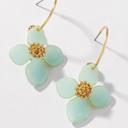 Very Carrot Floral Charm Hoop Earrings