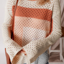  Love Kuza - Sunset Glow Crochet Pullover