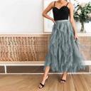  Love Kuza Tulle Tulle Tiered Maxi Skirt