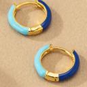 Very Carrot Everbright Enamel Huggie Hoops