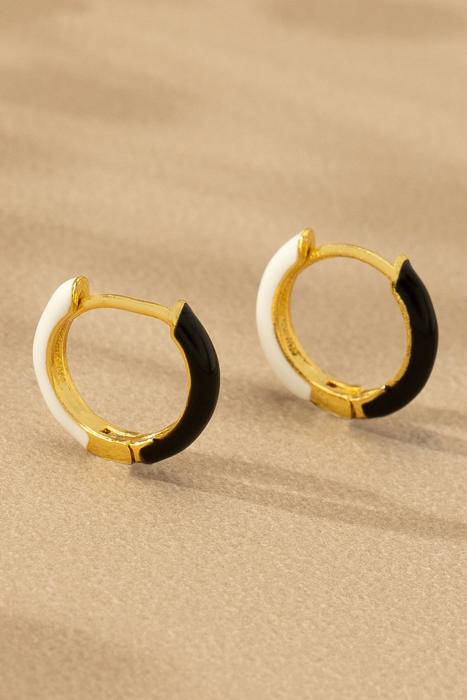 Very Carrot Everbright Enamel Huggie Hoops