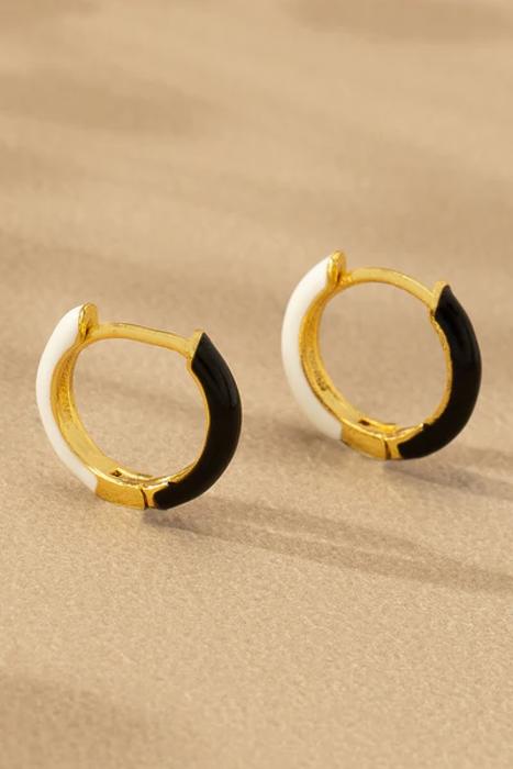 Very Carrot Everbright Enamel Huggie Hoops