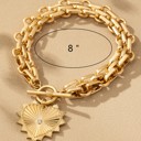  Very Carrot Heartbound Statement Chain Bracelet