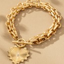  Very Carrot Heartbound Statement Chain Bracelet