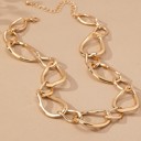  Very Carrot Gilded Edge Chunky Link Necklace