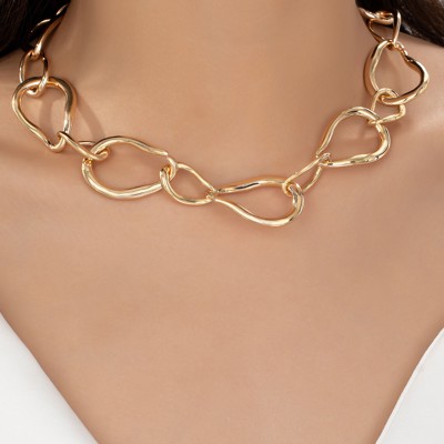 Very Carrot Gilded Edge Chunky Link Necklace