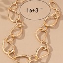 Very Carrot Gilded Edge Chunky Link Necklace