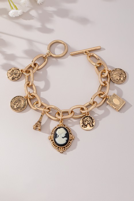 Very Carrot Parisian Keepsake Charm Toggle Bracelet