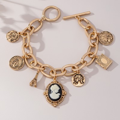 Very Carrot Parisian Keepsake Charm Toggle Bracelet