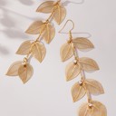  Very Carrot Golden Canopy Leaf Drop Earrings