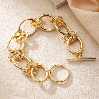 Very Carrot Bold Link Toggle Bracelet
