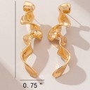  Very Carrot Eternal Spiral Brass Drop Earrings