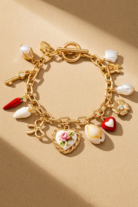 Very Carrot Amour Trinket Charm Bracelet