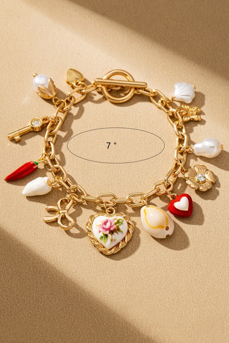 Very Carrot Amour Trinket Charm Bracelet