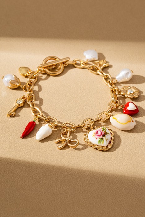 Very Carrot Amour Trinket Charm Bracelet