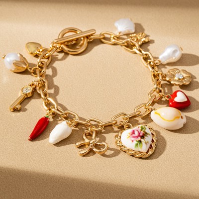 Very Carrot Amour Trinket Charm Bracelet