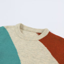  Love Kuza - Colorblock Horizon Knit Sweater
