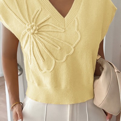 Love Kuza Chic Blossom Sweater Vest
