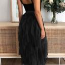  Love Kuza Tulle Tulle Tiered Maxi Skirt