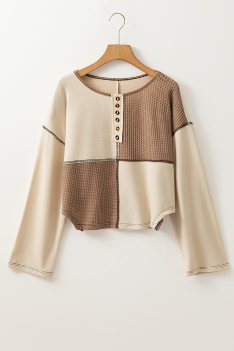 Love Kuza - Autumn Patchwork Henley