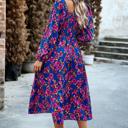  Love Kuza Elegant Flora Midi Dress