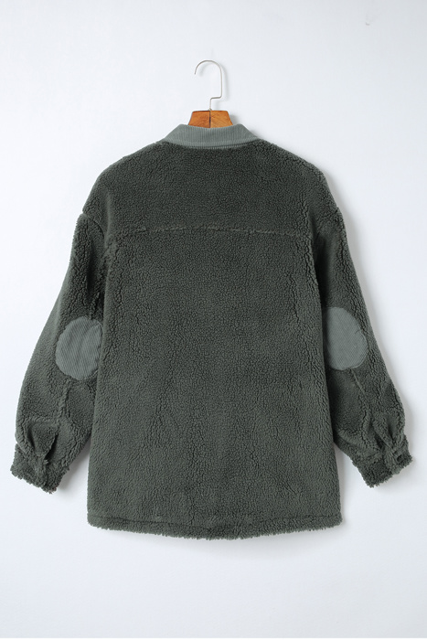 Love Kuza - Ever-grey green Escape Sherpa Jacket