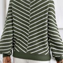  Love Kuza Striped Haven Knit Pullover Sweater