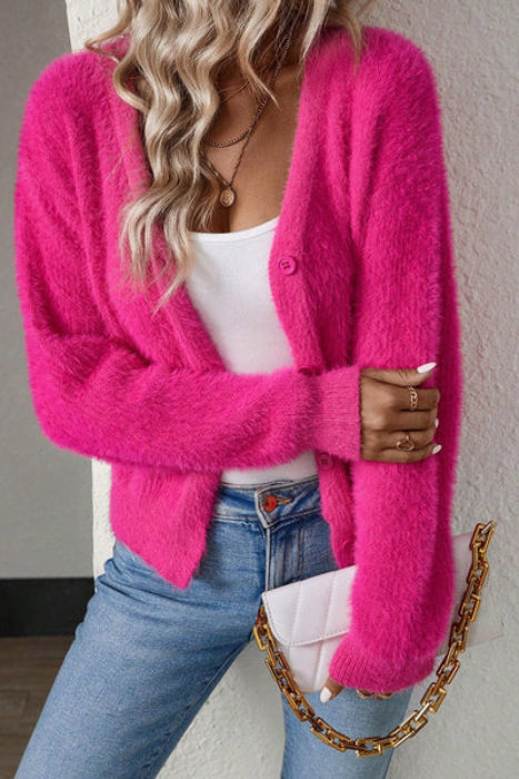 Love Kuza Fuzzy Luxe Cardigan