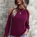  Love Kuza Open Shoulder Twist Sweater