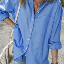  Love Kuza - Seaside Linen Blend Button-Down