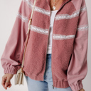  Love Kuza - Rosewood Lace Sherpa Jacket