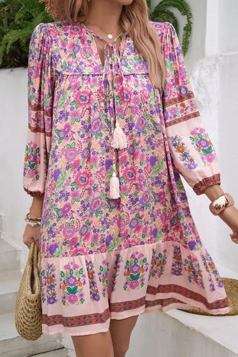 Love Kuza Vintage Boho Petals Dress