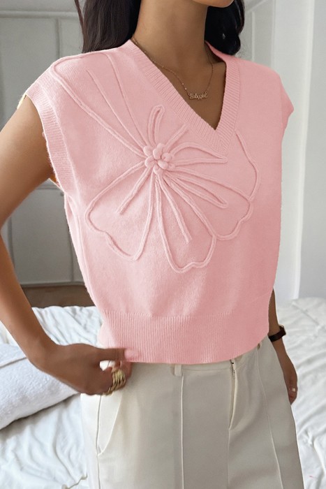 Love Kuza Chic Blossom Sweater Vest