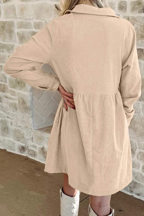 Love Kuza - Sandstone Stroll Corduroy Dress