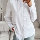  Love Kuza Ruffled Trim Collar Shirt